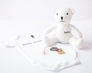 Sustainable gifts for baby, using organic cotton.  