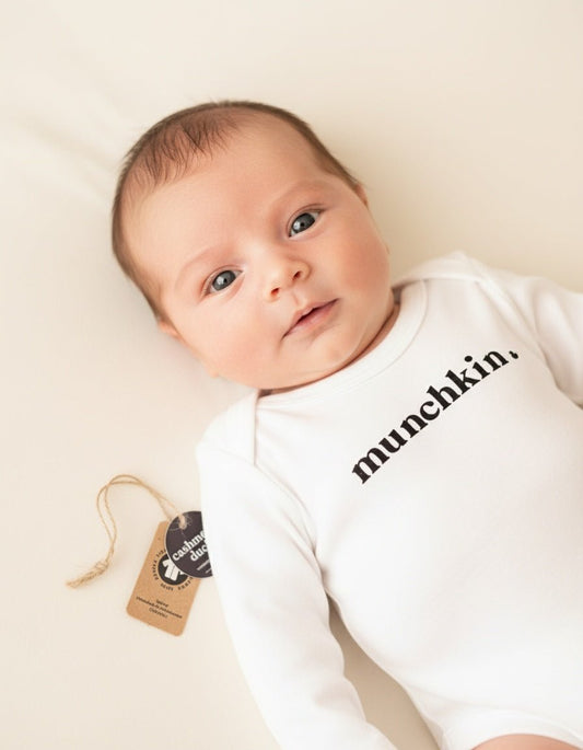 Organic "Munchkin" Baby Grow - Cashmere Duck