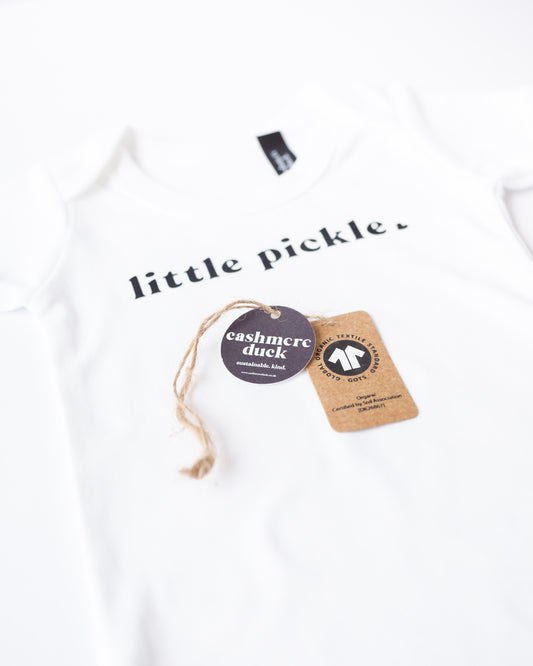 Little Pickle Baby Grow – The Perfect Newborn Gift - Cashmere Duck