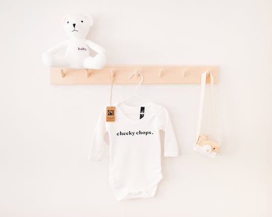 Cheeky Chops Baby Grow – A Quirky Gift for Little Ones - Cashmere Duck