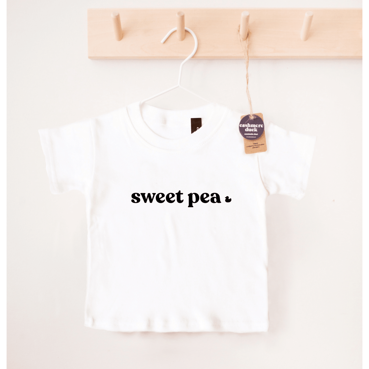 Sweet pea Organic T-Shirt - Cashmere Duck