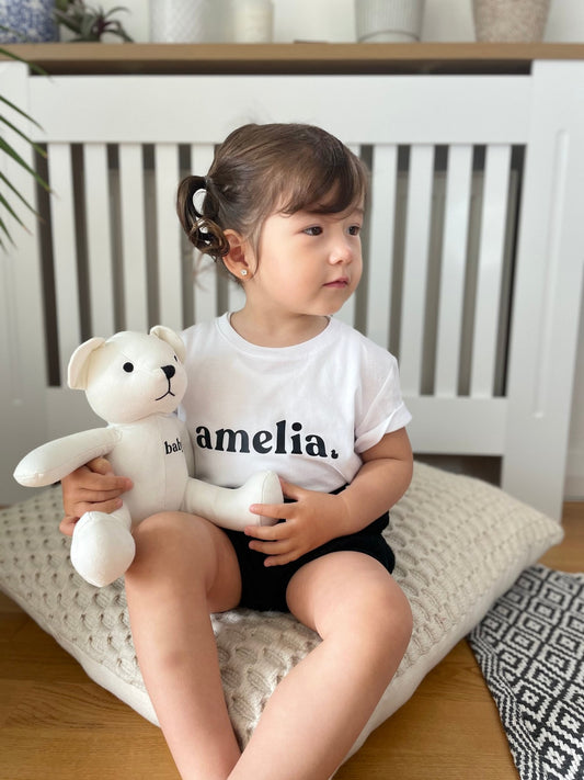Personalised Signature Teddy Bear - Cashmere Duck