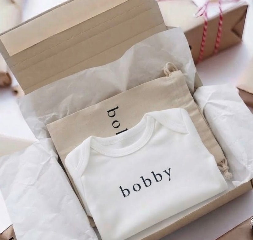 A Little Hug Personalised Letterbox Gift for New Babies - Cashmere Duck