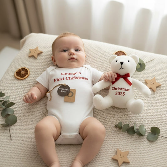 My First Christmas 2025 - Personalised Baby Gift Set