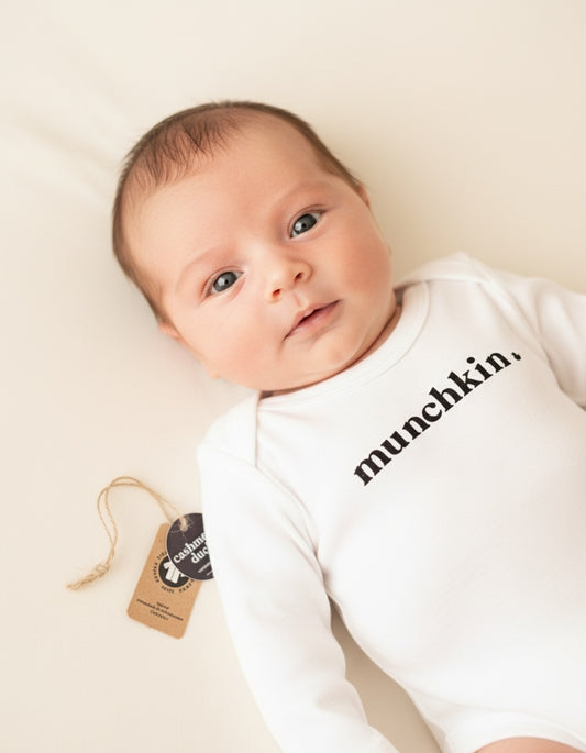 Organic "Munchkin" Baby Grow