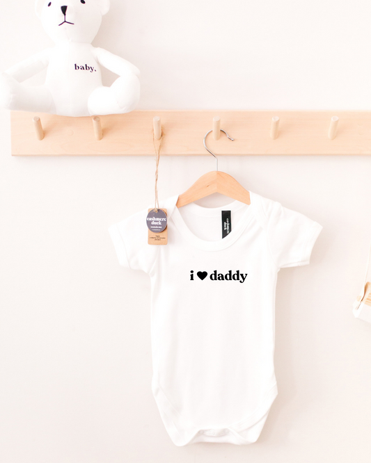 i love daddy baby grow